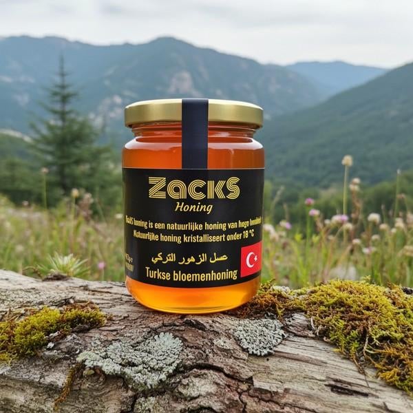 Turkse bloemenhoning 350 g netto bij ZackS kwaliteit, Ophalen of Verzenden