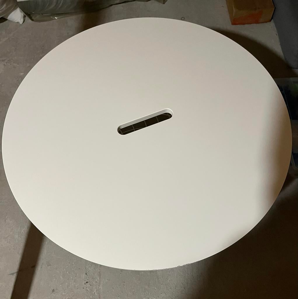 Bijzettafel/opbergmand Kvistbro, Huis en Inrichting, Minder dan 55 cm, Gebruikt, Metaal of Aluminium, Rond
