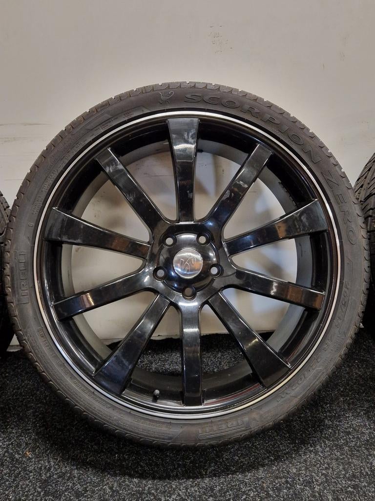 22 inch Volkswagen Transporter t5 t6 5x120 zomer zgan +7MM!, Volkswagen, 265 mm, Banden en Velgen, Overige maten