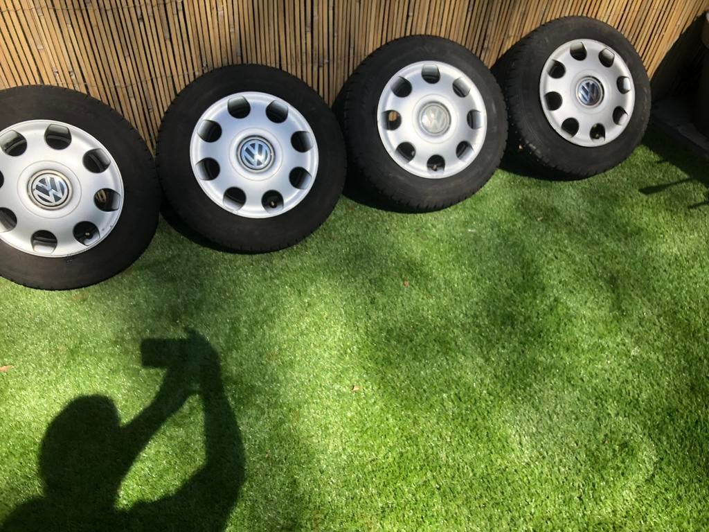 Velgen met banden  VW, Gebruikt, Banden en Velgen, 17 inch, Ophalen of Verzenden
