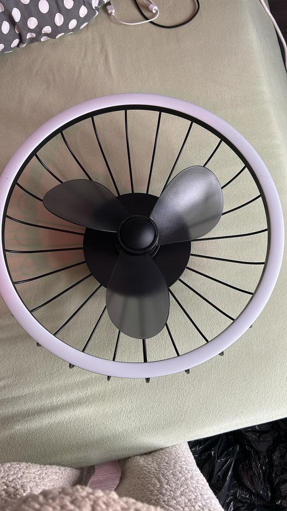Plafond lamp met ventilator en afstandsbediening, Ophalen of Verzenden, Nieuw, Modern