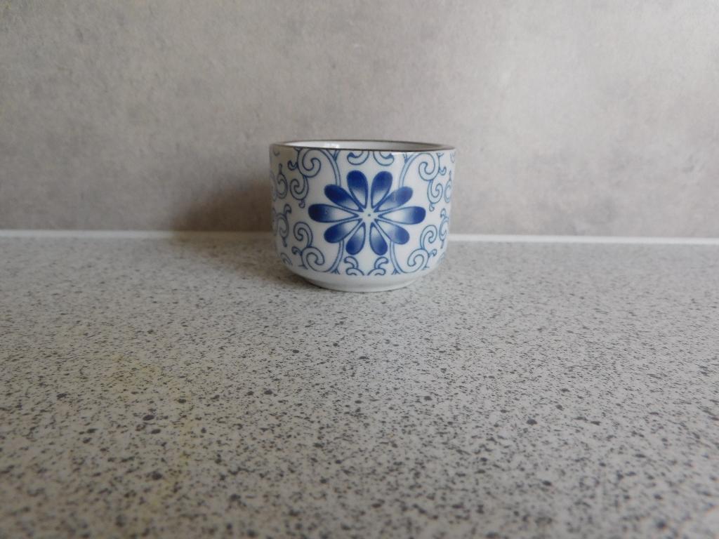 Kaarsenhouder A Floral Blauw Riverdale Collection, Overige materialen, Ophalen of Verzenden, Zo goed als nieuw, Crème
