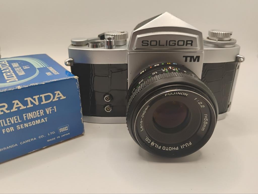 Soligor TM Miranda met Miranda waistlevel finder VF-1, Ophalen, Spiegelreflex, Overige Merken