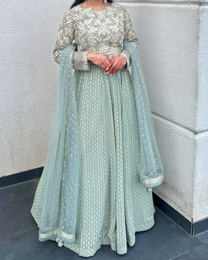 Lengha, Anarkali, lehenga, Verzenden, Zo goed als nieuw, Overige typen