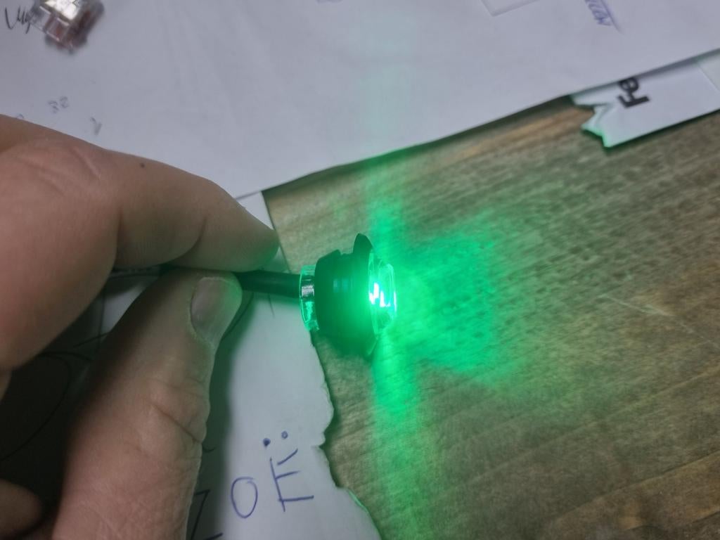 8 groene led inbouw lampjes, Ophalen of Verzenden, Nieuw, Overige merken, Verlichting