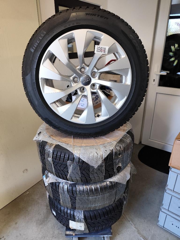 Audi A7 4k S7 Nieuwe 18 inch velgen+winterbanden 225/55R18, Auto-onderdelen, Banden en Velgen, 18 inch, Banden en Velgen, Nieuw