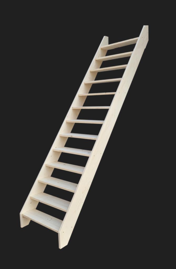 Molenaarstrap 280/80 cm uitval 260 cm., Doe-het-zelf en Verbouw, Ophalen of Verzenden, Nieuw, Trap, 2 tot 4 meter