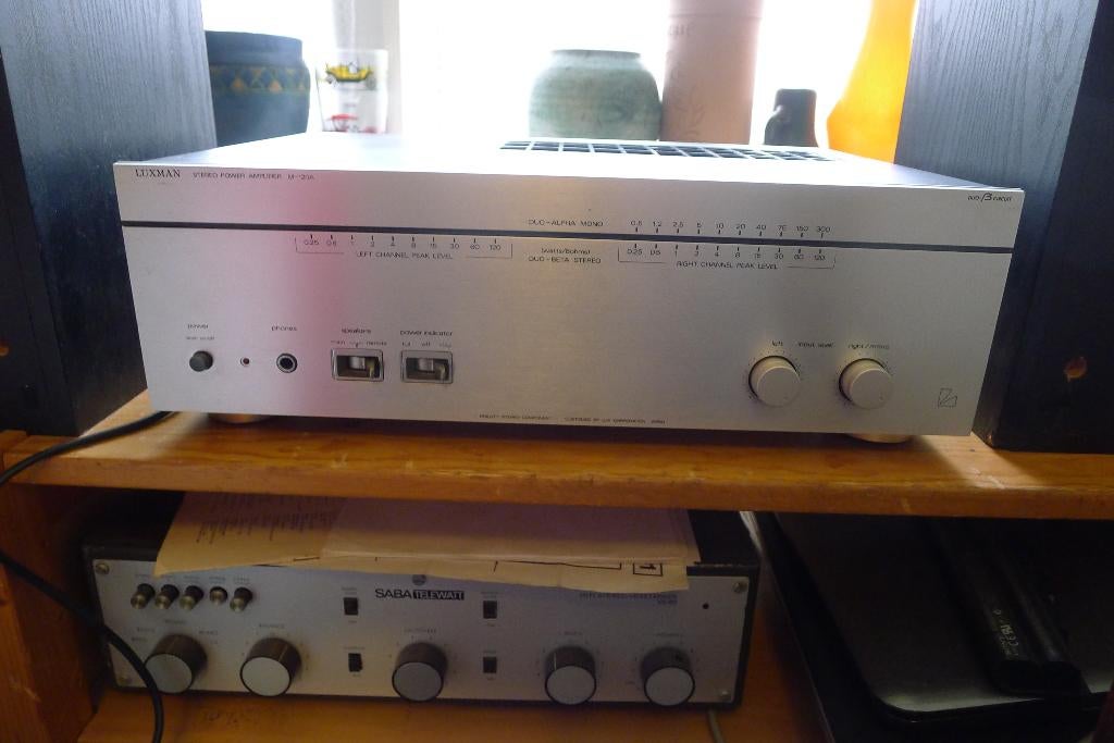 Luxman M120A high end versterker mono/stereo, 120 watt of meer, Ophalen, Overige merken, Gebruikt
