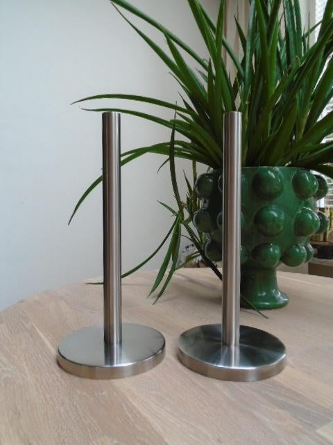 Zack rvs keukenrolhouder, keukenrol standaard, voet 15 cm, Ophalen of Verzenden, Zo goed als nieuw