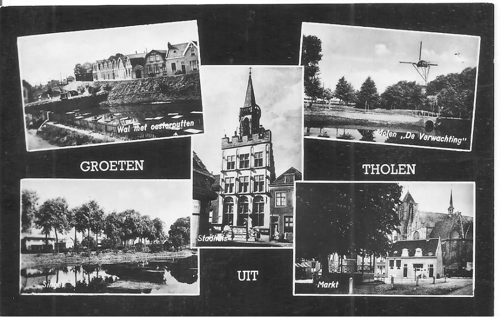 Groeten uit Tholen., Ophalen of Verzenden, 1960 tot 1980, Gelopen, Zeeland