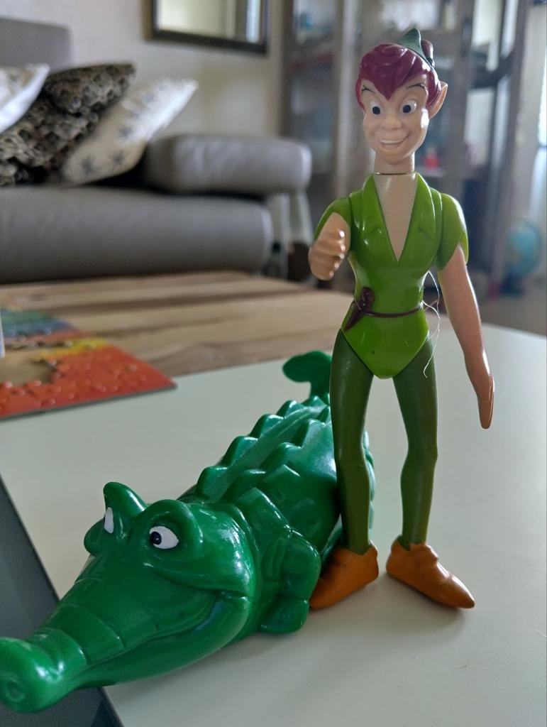 Peter Pan en Krokodil Figuren Set, Ophalen of Verzenden, Gebruikt