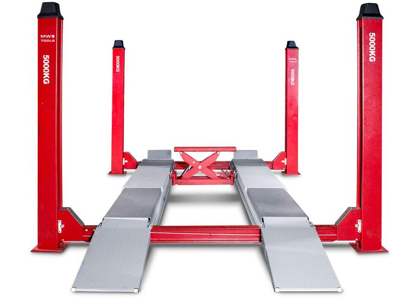 4-koloms hydraulische hefbrug 5 ton MW Tools, Ophalen of Verzenden, Nieuw, Hydraulisch, Garagekrik