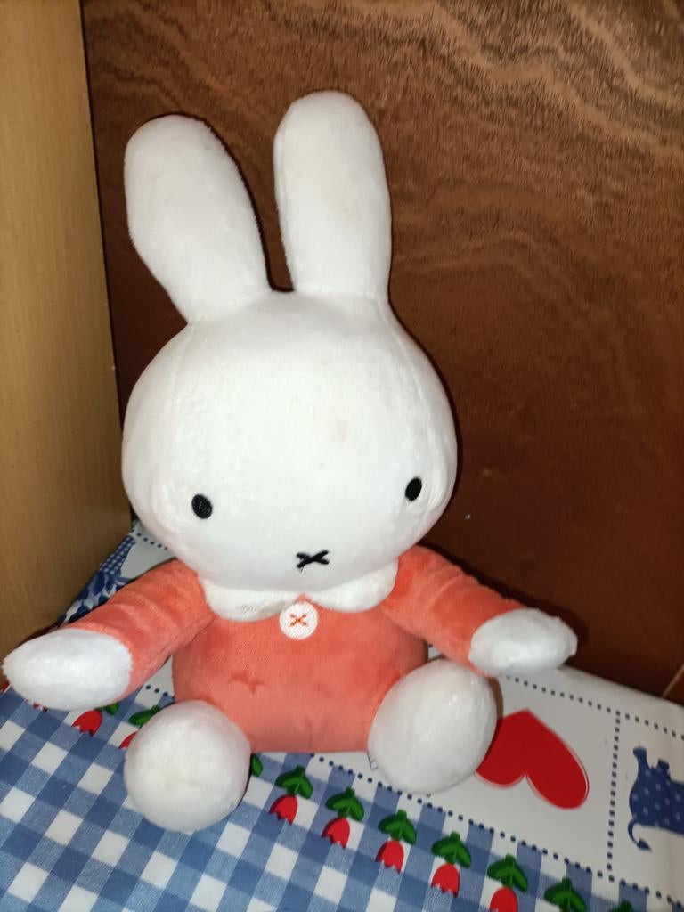 Oranje Nijntje knuffel kiekeboe met magneten in handen, Kinderen en Baby's, Speelgoed | Knuffels en Pluche, Ophalen of Verzenden