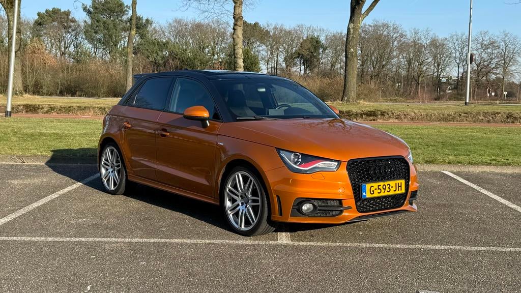 Audi A1 S-Line 1.4 Tfsi 136KW Sportback S-tron 2012, A1, Zwart, 4 stoelen, Leder en Stof