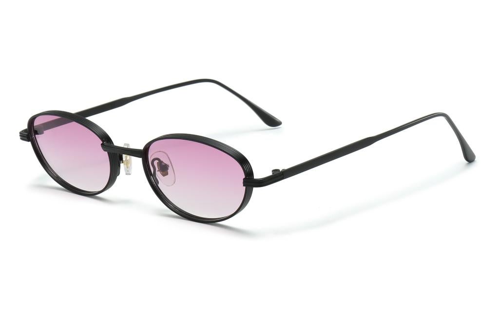 Festival zonnebril / planga / sunnies met metalen montuur, Overige merken, Zonnebril, Zwart, Nieuw