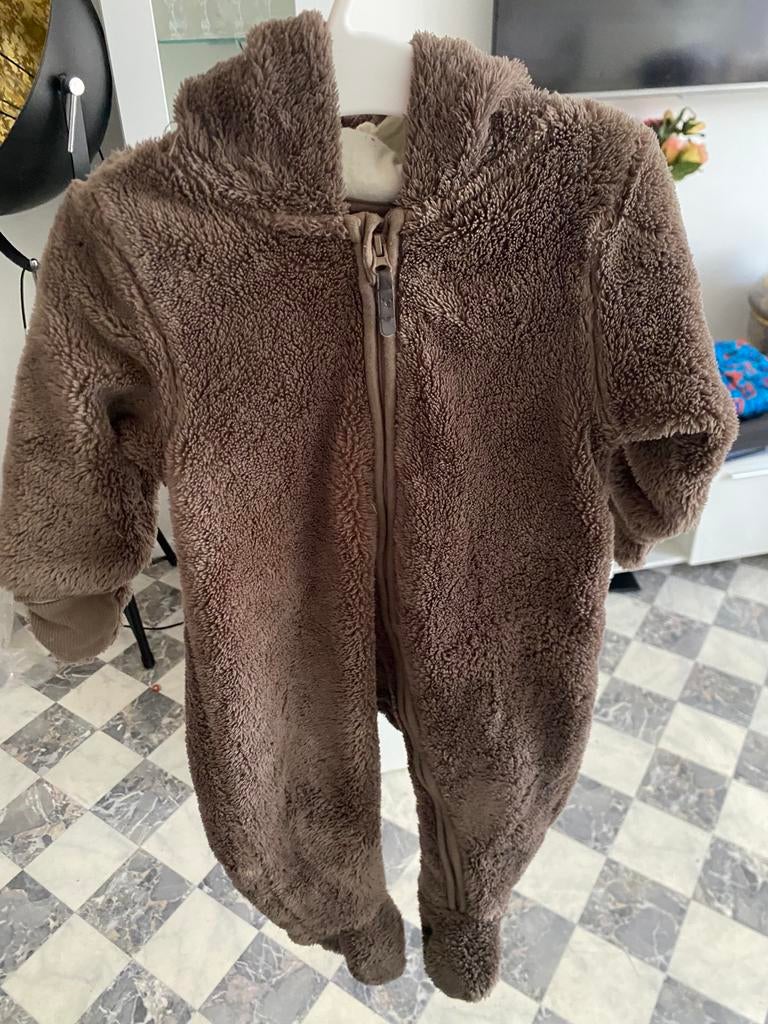 Schattig bruin berenpakje H&M maat 68, Ophalen of Verzenden, Zo goed als nieuw, Jongetje of Meisje, Pakje