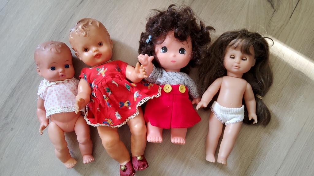 4 vintage poppen Effe, Zapf, Verzamelen, Poppen, Ophalen of Verzenden, Gebruikt, Pop
