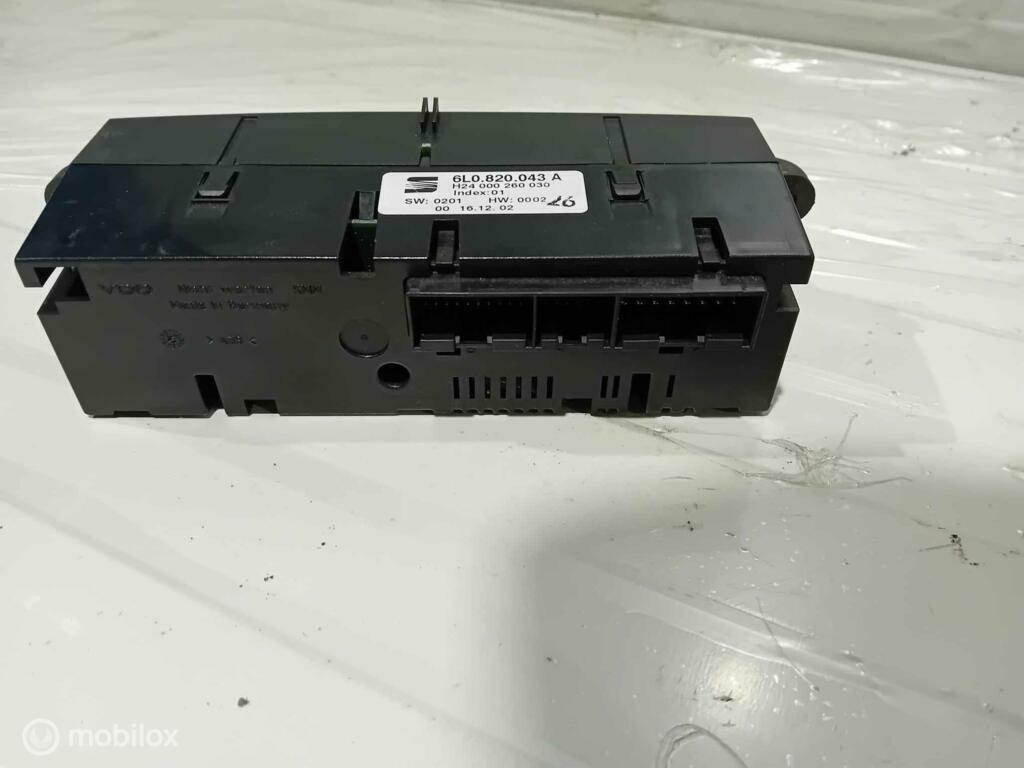 Bedieningspaneel kachel Seat Ibiza 6L0820043A, Ophalen of Verzenden, Gebruikt