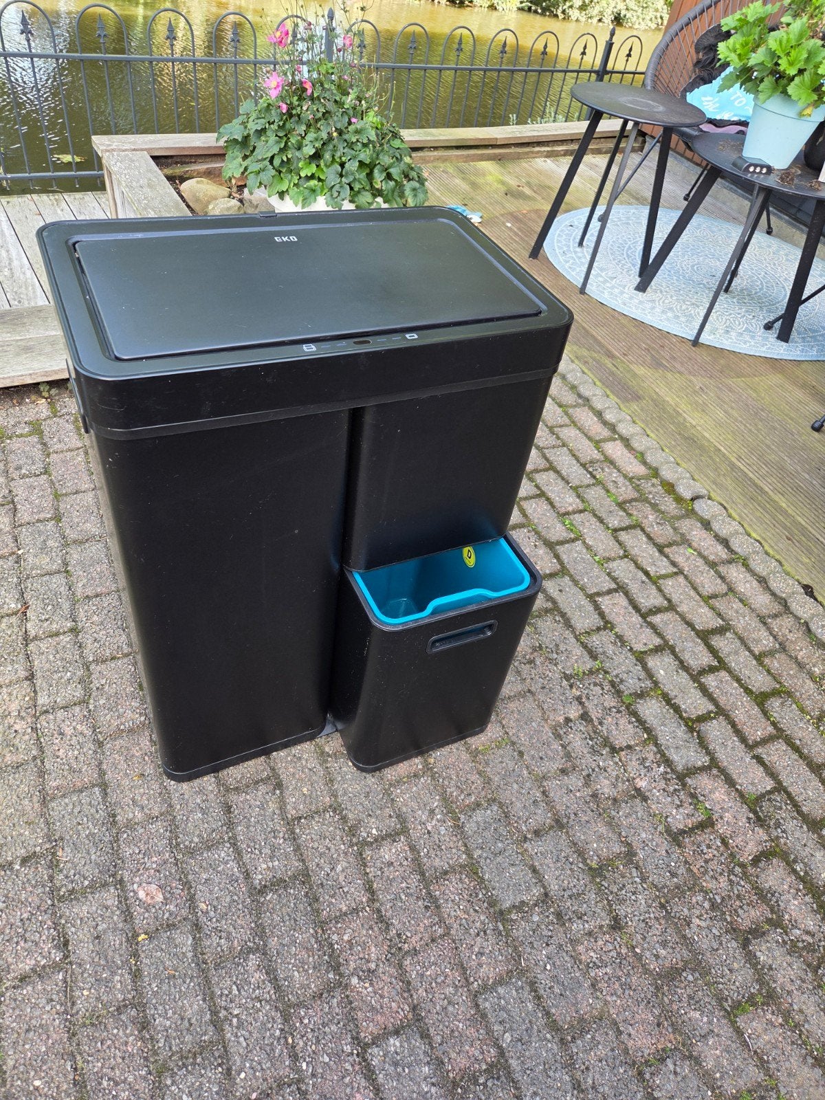 EKO Mirage Plus Sensor Recycler 30+15+15L - Zwart, 40 liter of meer, Ophalen, Nieuw, Metaal