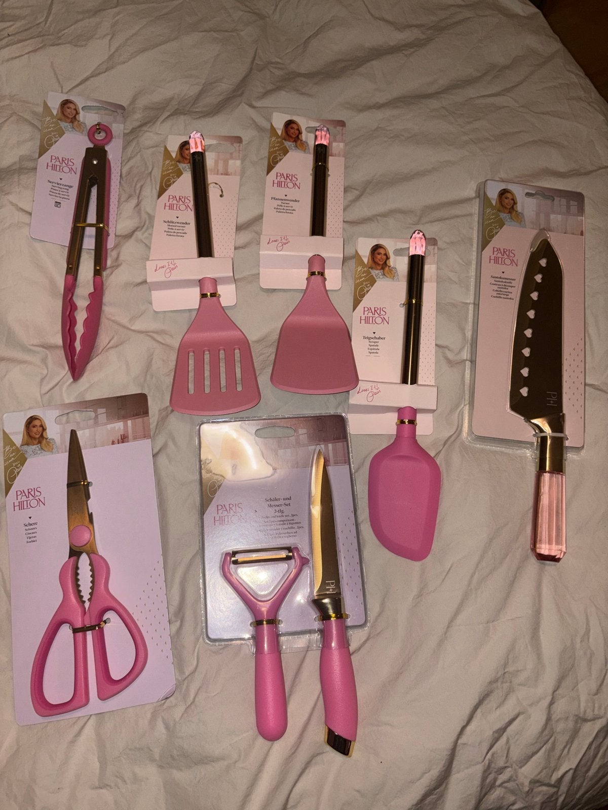 Paris Hilton Keukengerei Set - Roze & Goud, Overige typen, Nieuw, Ophalen of Verzenden, Roze
