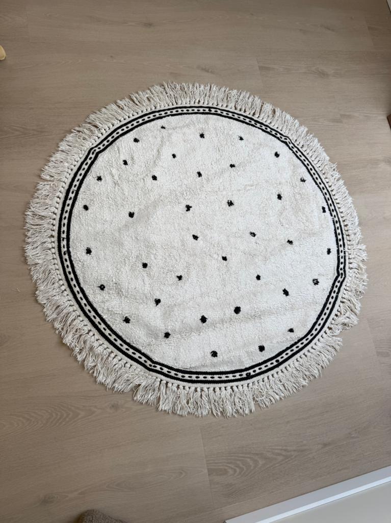 Tapis Petit kindervloerkleed, 50 tot 100 cm, Rond, Zo goed als nieuw, Zwart