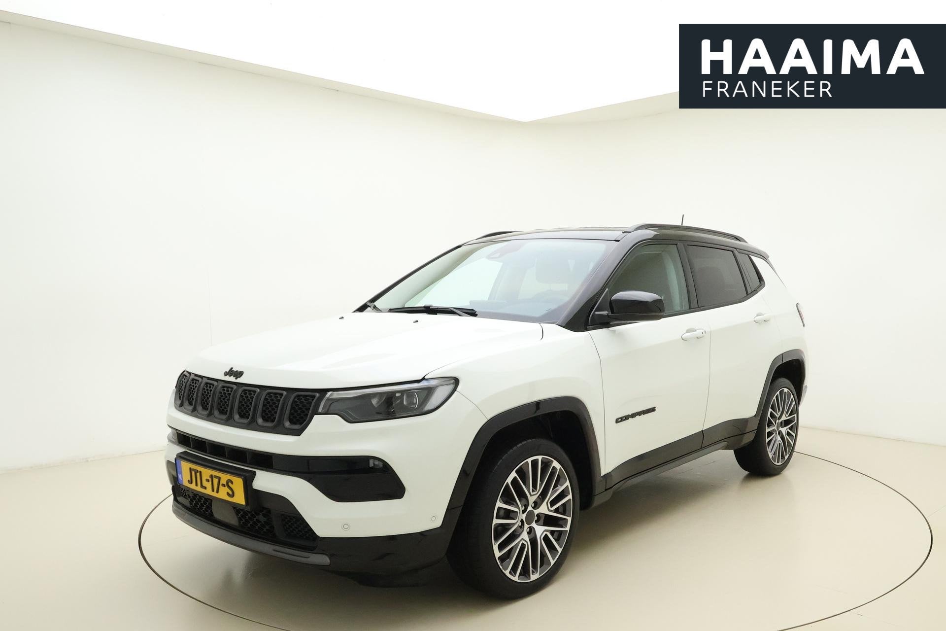 Jeep Compass 1.5T e-Hybrid S Automaat | Lederen bekleding |, Gebruikt, Wit, Bedrijf, 1469 cc