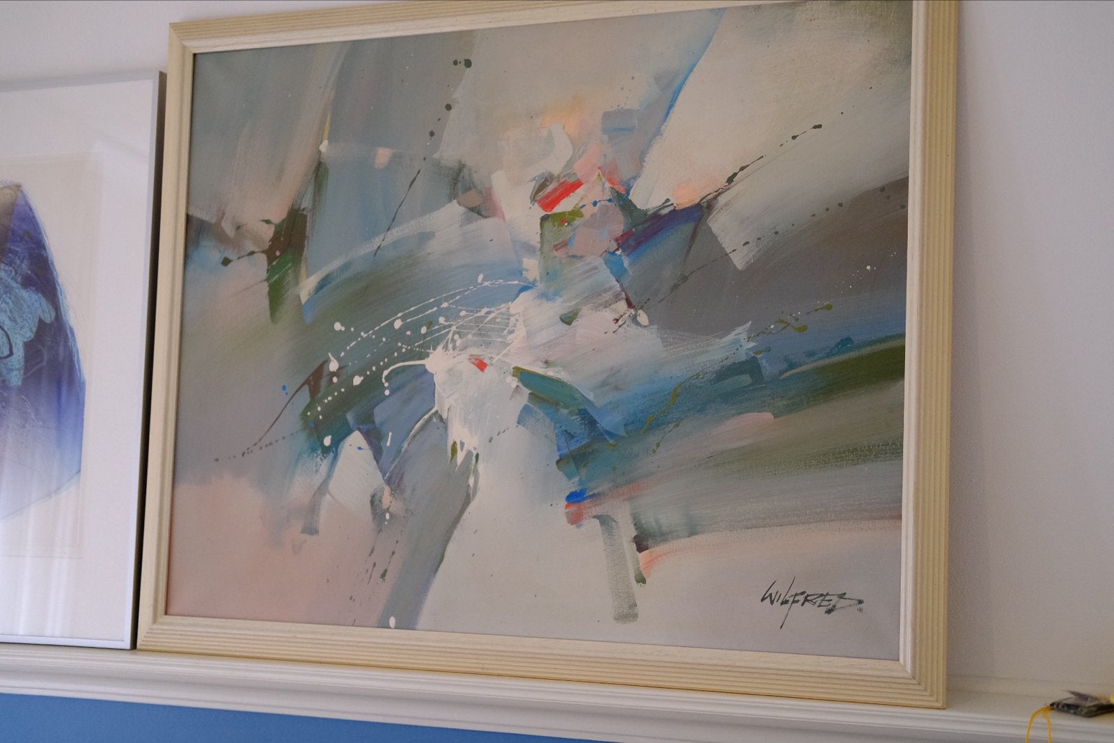 Origineel schilderij Wilfred Lang – acryl op canvas, Ophalen