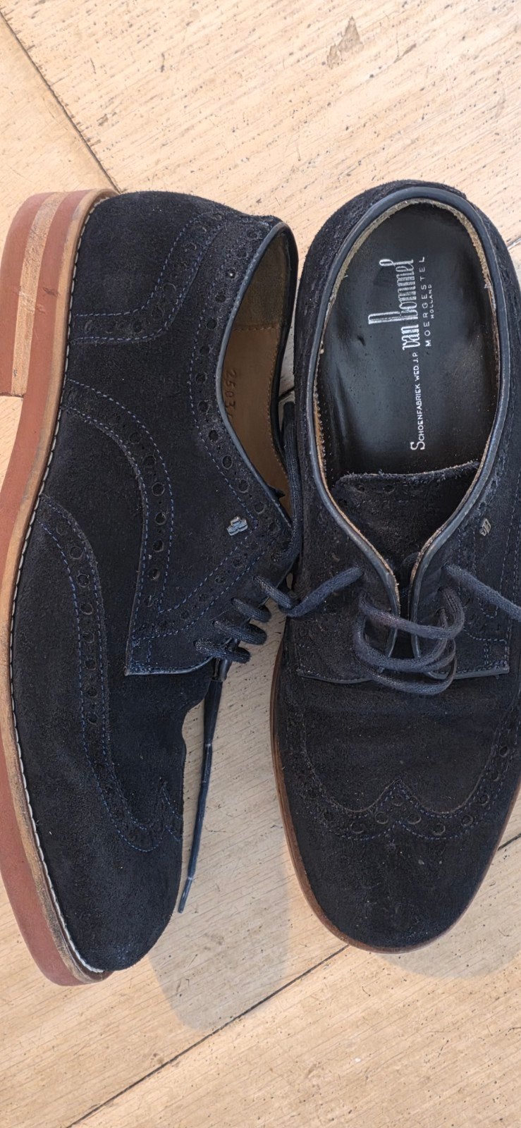 Van Bommel Brooks Blauw Suède Maat 6 Nette Schoenen, Blauw, Ophalen of Verzenden, Van Bommel, Gedragen