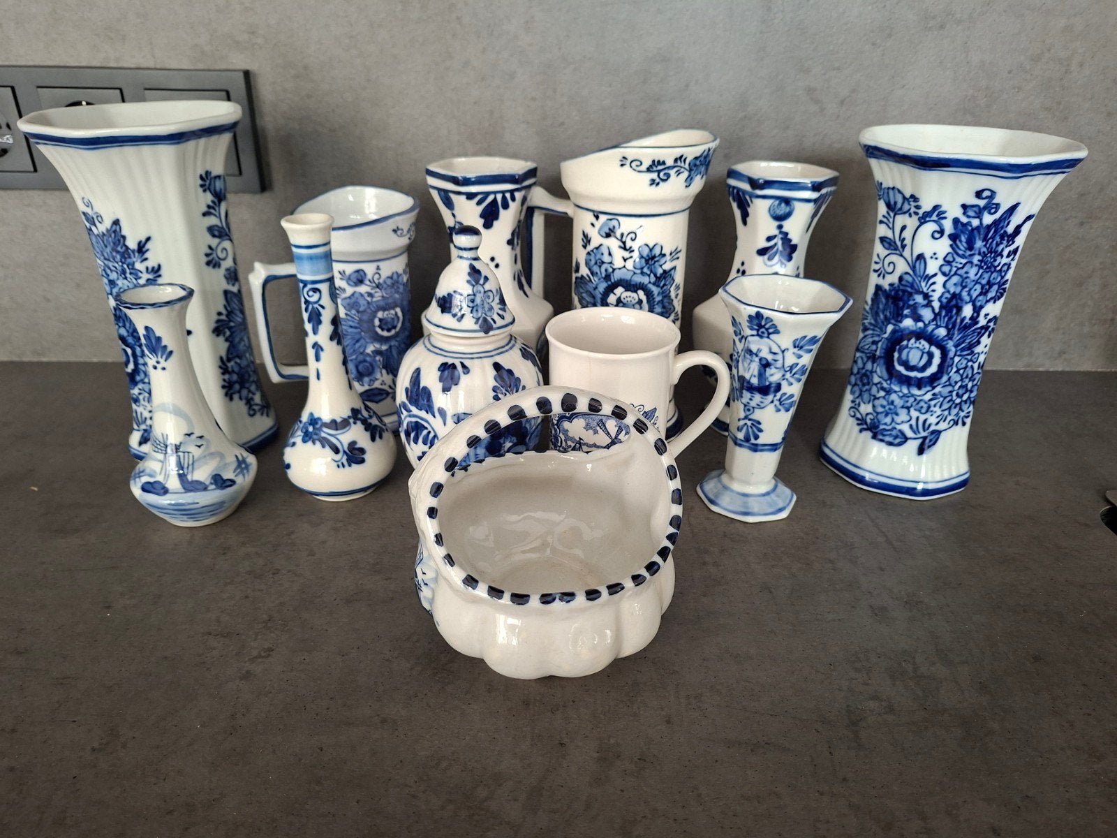 Delftsblauw blauw coloured, Ophalen of Verzenden