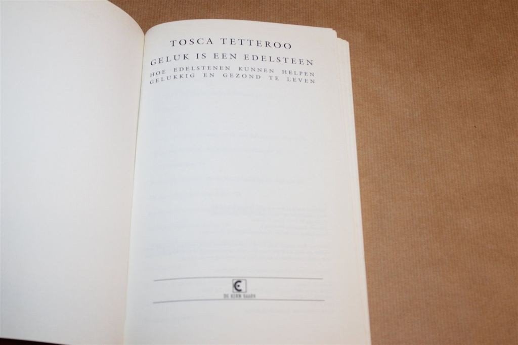 Geluk is een Edelsteen — Werking van Halfedelstenen, Boeken, Ophalen of Verzenden, Gelezen, Overige onderwerpen, Achtergrond en Informatie