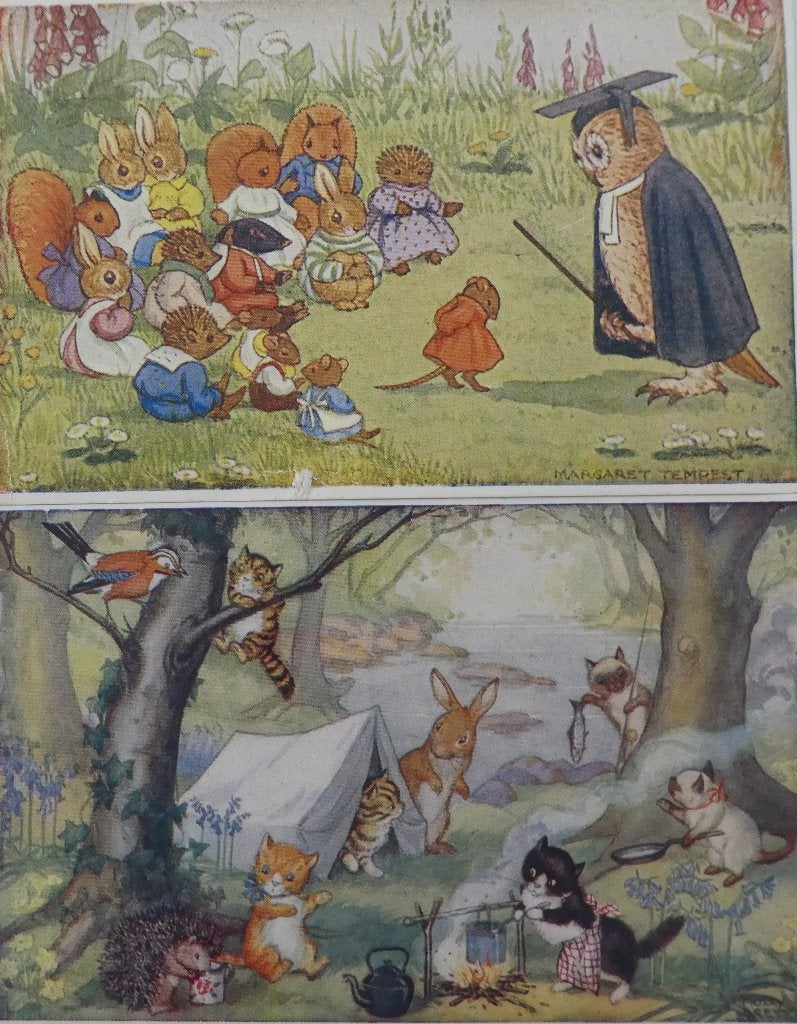 Medici Society kaarten M Brett en  M Tempest, Verzamelen, Ophalen of Verzenden, 1960 tot 1980, Gelopen, Overige soorten