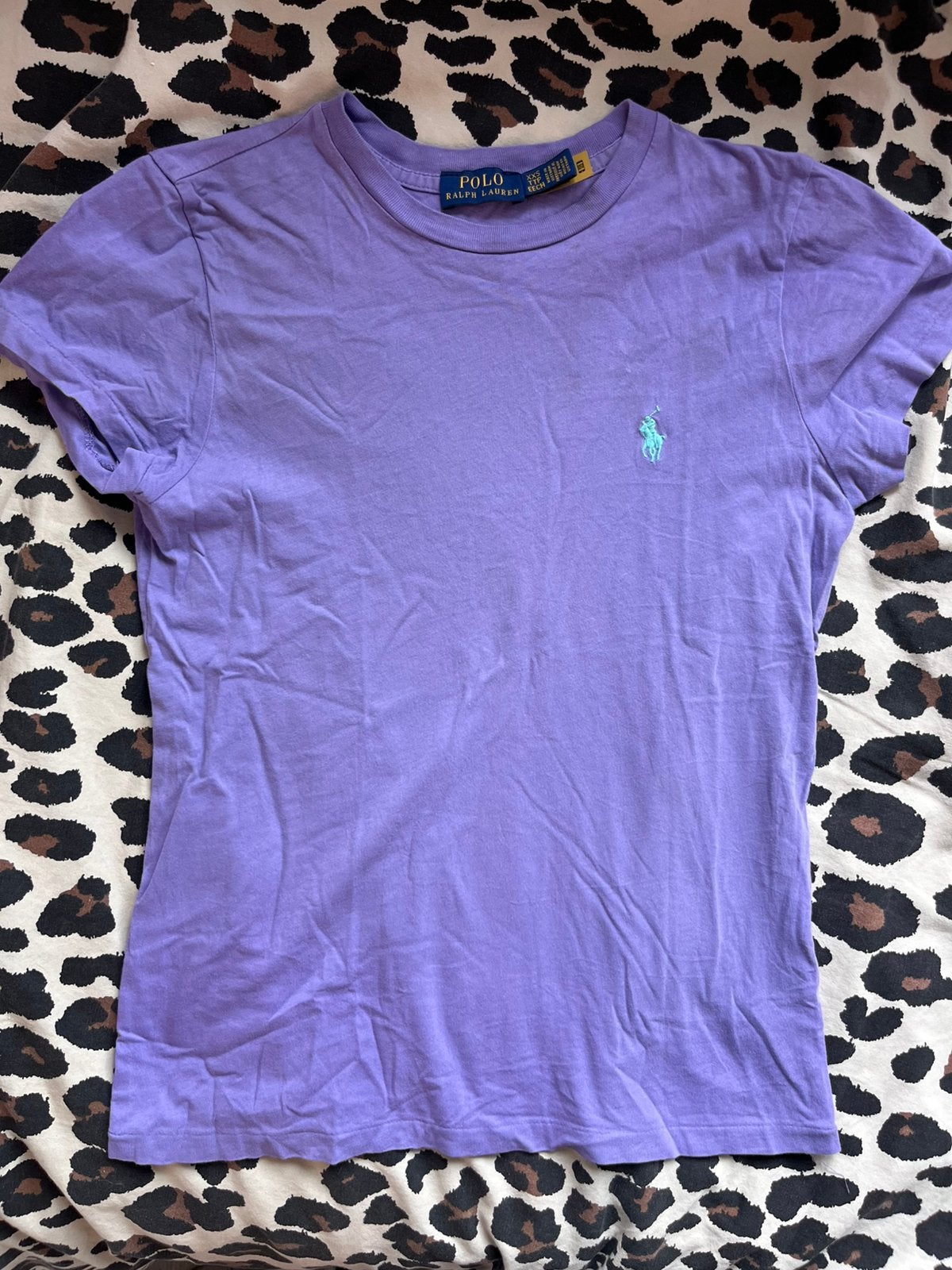 Ralph Lauren tshirt paars, Kleding | Dames, T-shirts, Paars, Ophalen of Verzenden, Zo goed als nieuw, Korte mouw