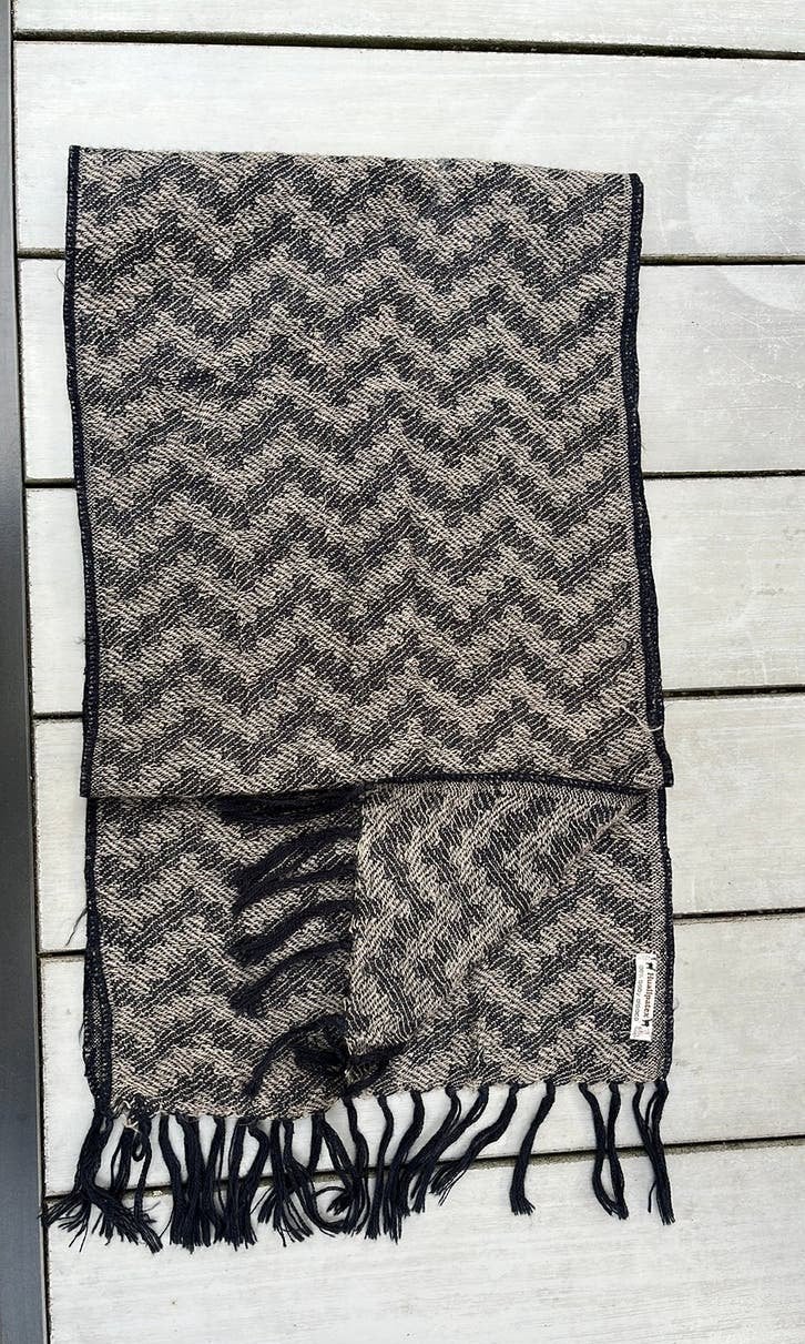 Huallpatex lange 100% baby alpaca, gedragen., Ophalen of Verzenden, Gedragen