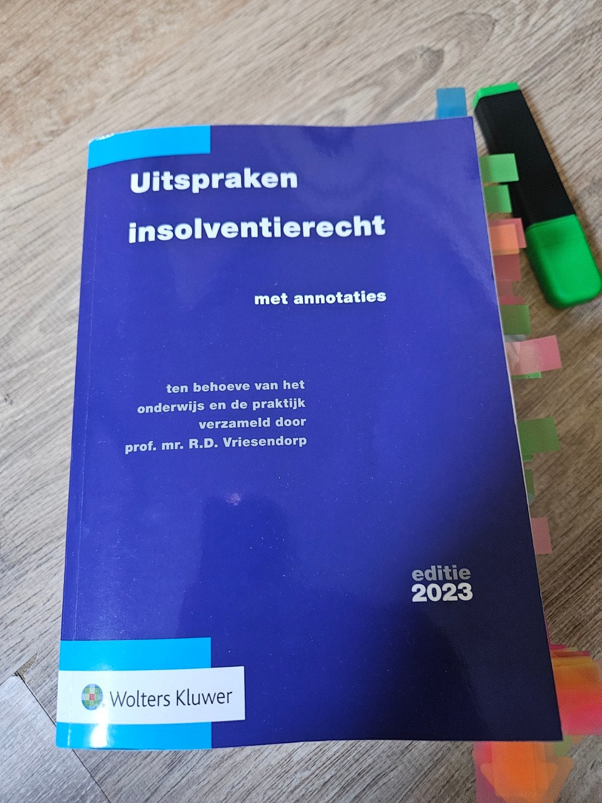 Uitzendingen Insolventierecht 2023 - Wolters Kluwer, Gelezen, Prof. mr. R.D. Vriesendorp, Ophalen of Verzenden, WO