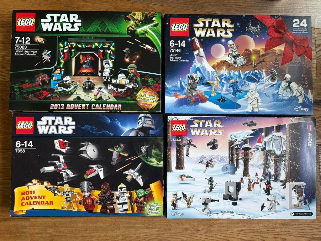 Lego Star Wars Advent Calender 75023 75146 75340 7958, Gebruikt, Star Wars, Lego, Ophalen of Verzenden