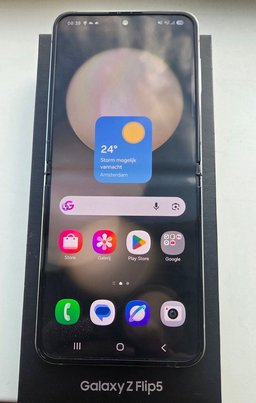 Samsung Z Flip5 Cream 512 GB - Zo goed als nieuw, Telecommunicatie, Mobiele telefoons | Samsung, Ophalen, Wit, 512 GB, Zo goed als nieuw