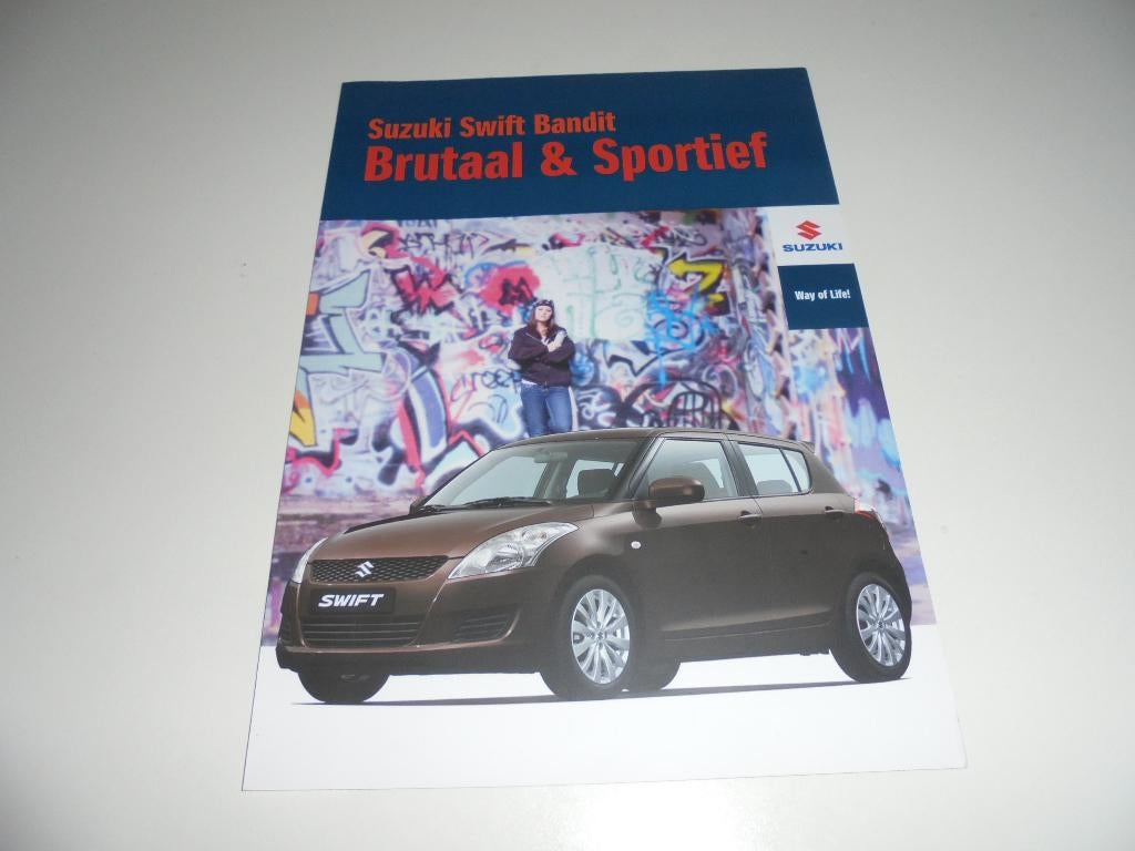 leaflet Suzuki Swift Bandit  2013, Ophalen of Verzenden, Nieuw, Overige merken