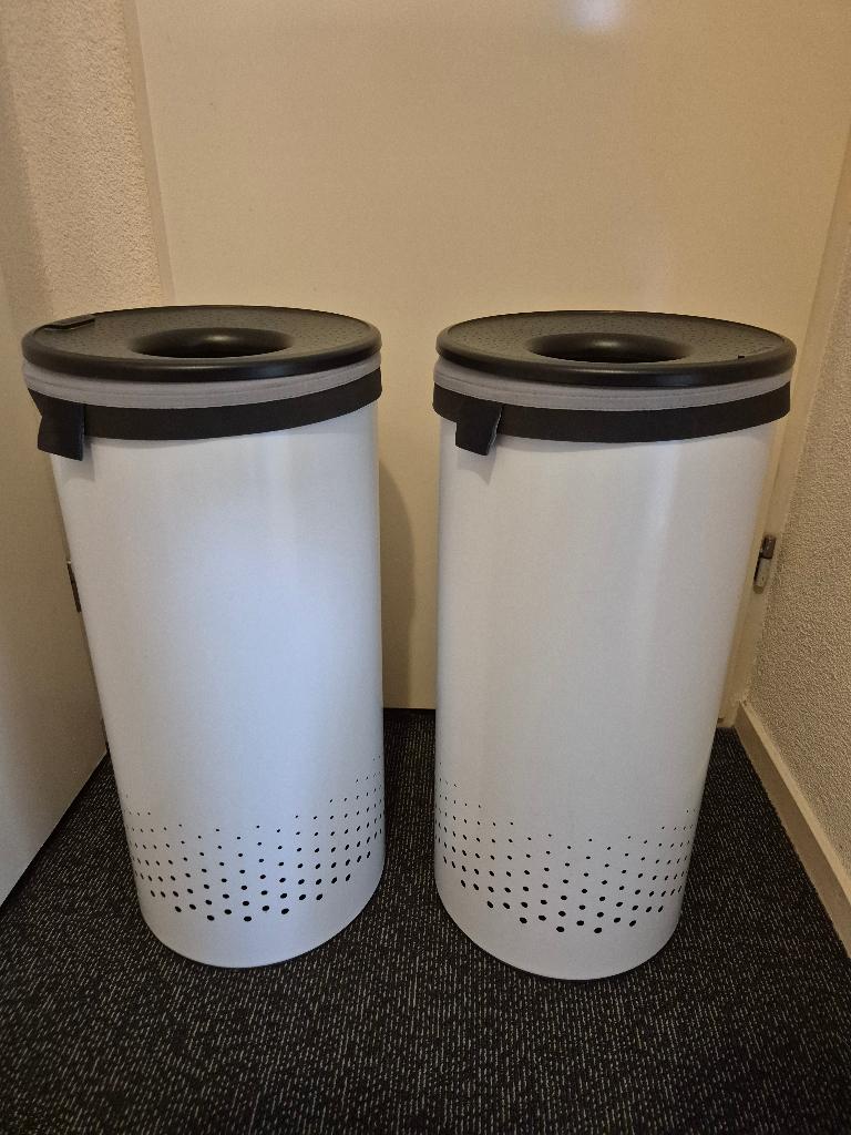 2 Brabantia wasmanden, Ophalen, Zo goed als nieuw, Wit, Overige typen