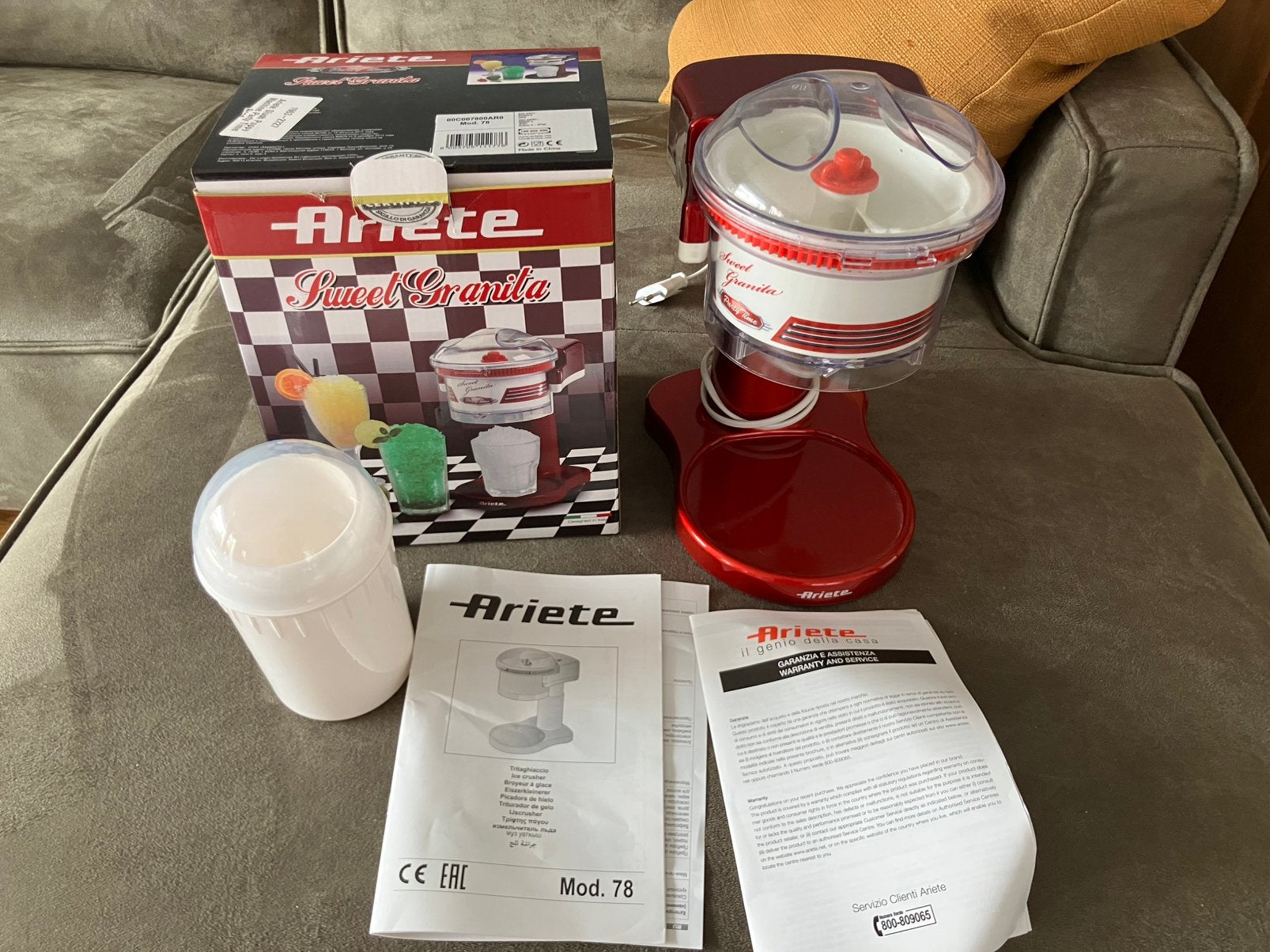 IJscrusher/Slush puppy maker Ariete, Ophalen of Verzenden, Zo goed als nieuw