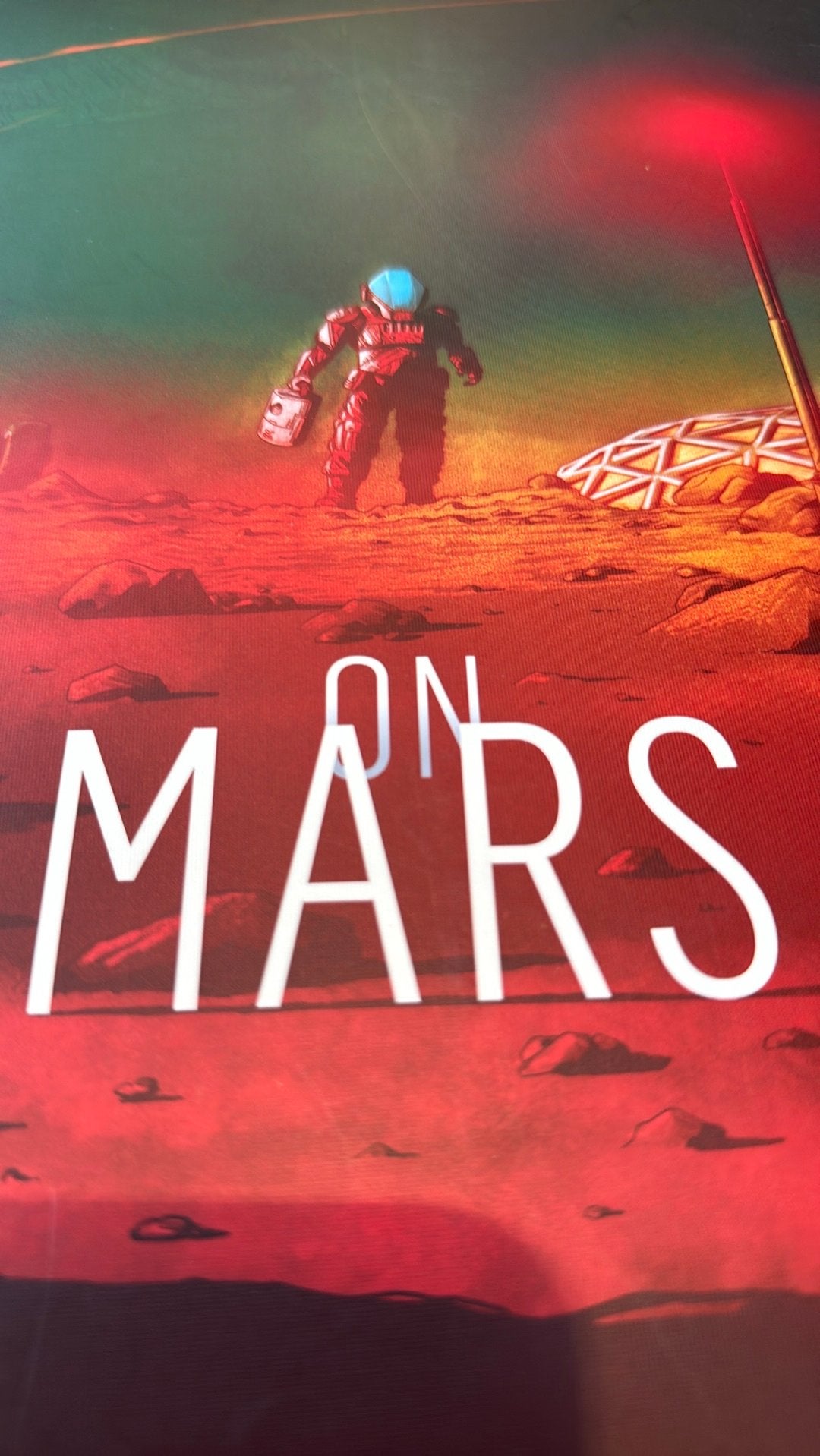 Kickstarter Edition On Mars bordspel Engelstalig + upgrade, Hobby en Vrije tijd, Drie of vier spelers, Ophalen, Zo goed als nieuw