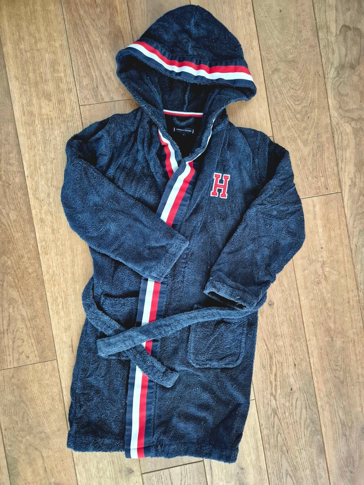 Tommy Hilfiger badjas maat L, Ophalen of Verzenden, Maat 52/54 (L), Blauw