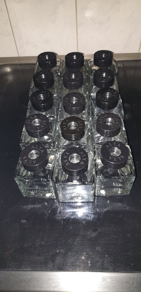 Te koop 15x navullings glas voor geurstokjes 100ml, Ophalen of Verzenden