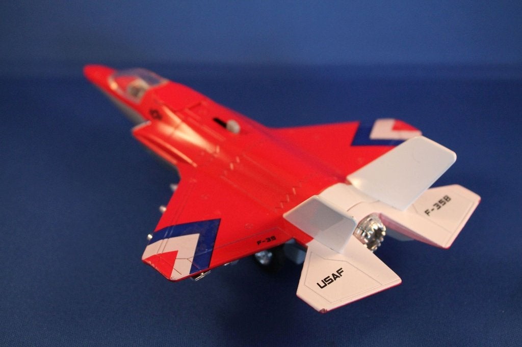 Speelgoedmodel JSF, USAF F-35B, rood. 20cm lang. 2A4, Ophalen of Verzenden