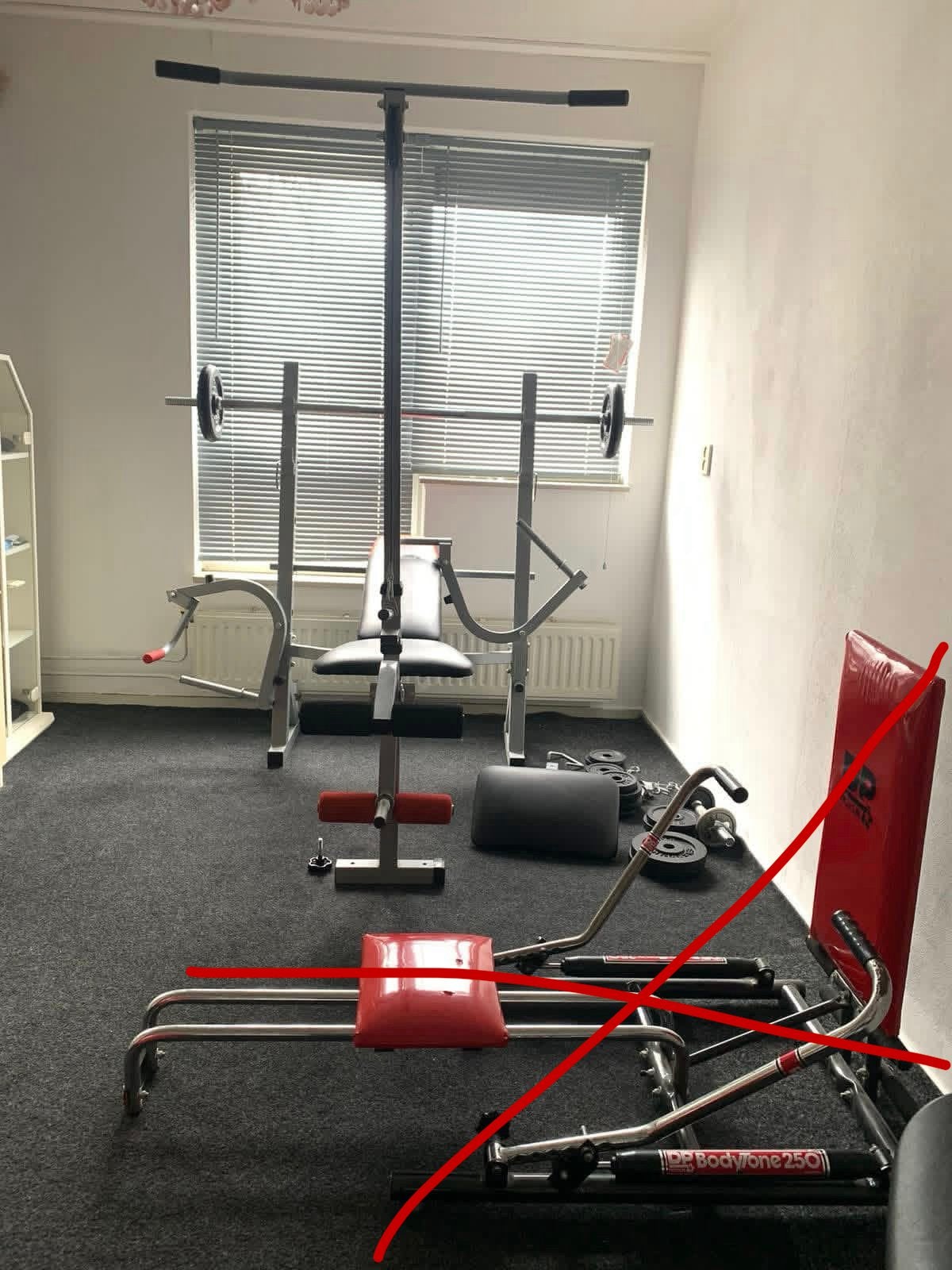 SPOED!! Christopeit Sport Krachtstation, Sport en Fitness, Ophalen, Zo goed als nieuw, Benen, Fitnessbank