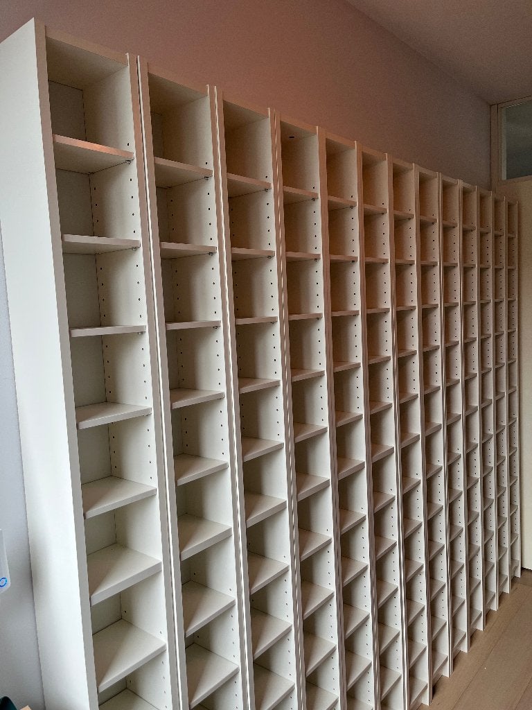 Ikea Benno cd dvd kast 13 stuks, Ophalen, Gebruikt, 150 discs of meer, Hout