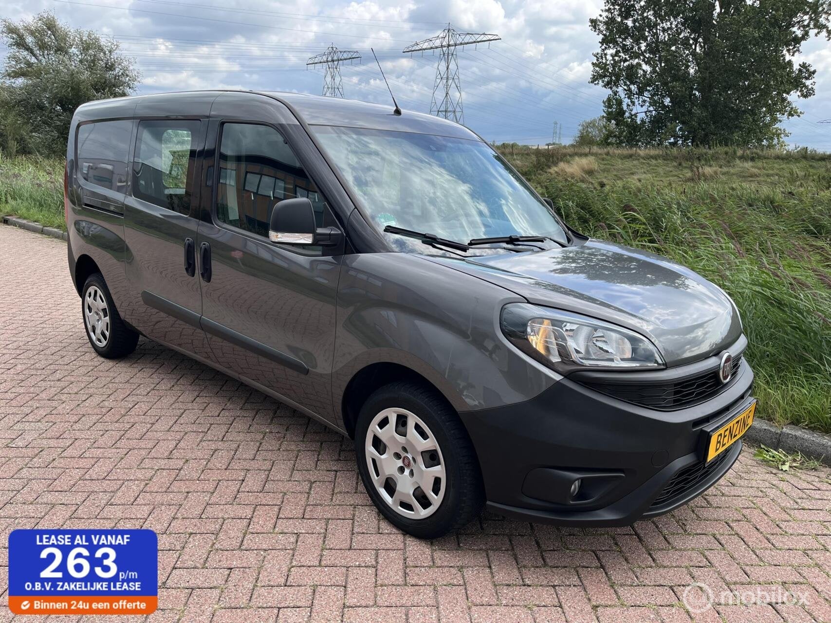 Fiat Doblo Cargo Maxi L2 1.4 Benzine | All-in prijs, Gebruikt, 1245 kg, Bedrijf, Handgeschakeld