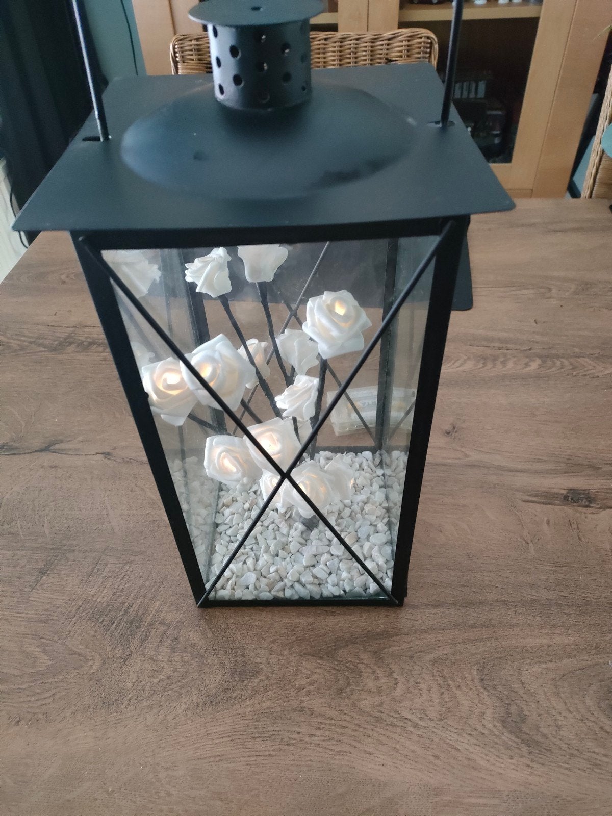 zwarte windlicht, Ophalen, Windlicht