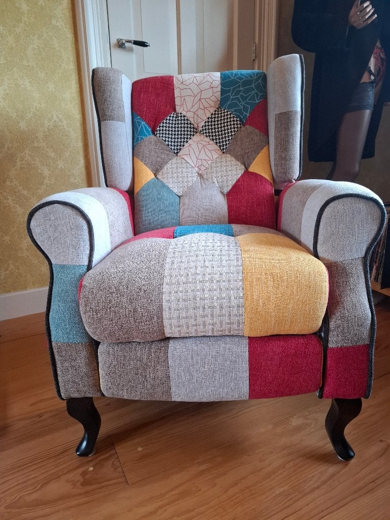 relax stoel, Ophalen, Zo goed als nieuw, Stof, 50 tot 75 cm