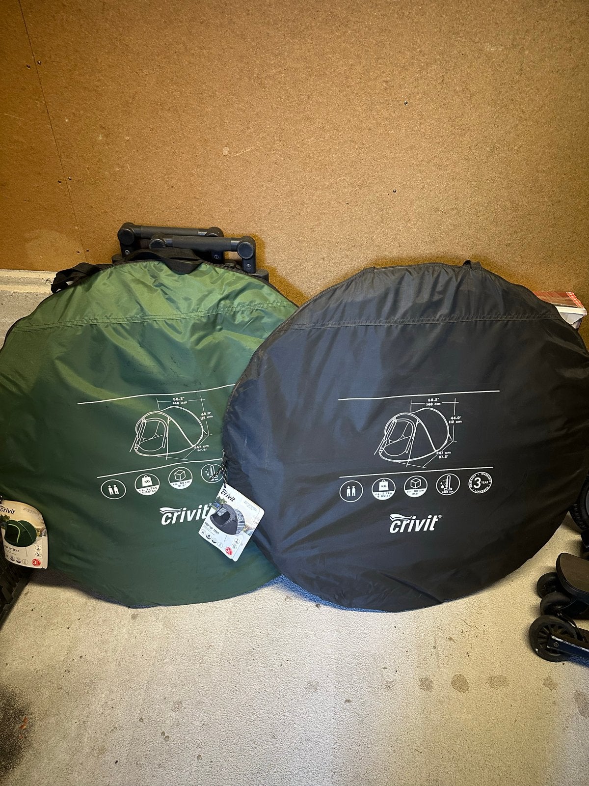 Nieuwe Crivit Pop-up Tent - Snel op te zetten!, Caravans en Kamperen, Ophalen of Verzenden, Nieuw, Tot en met 2