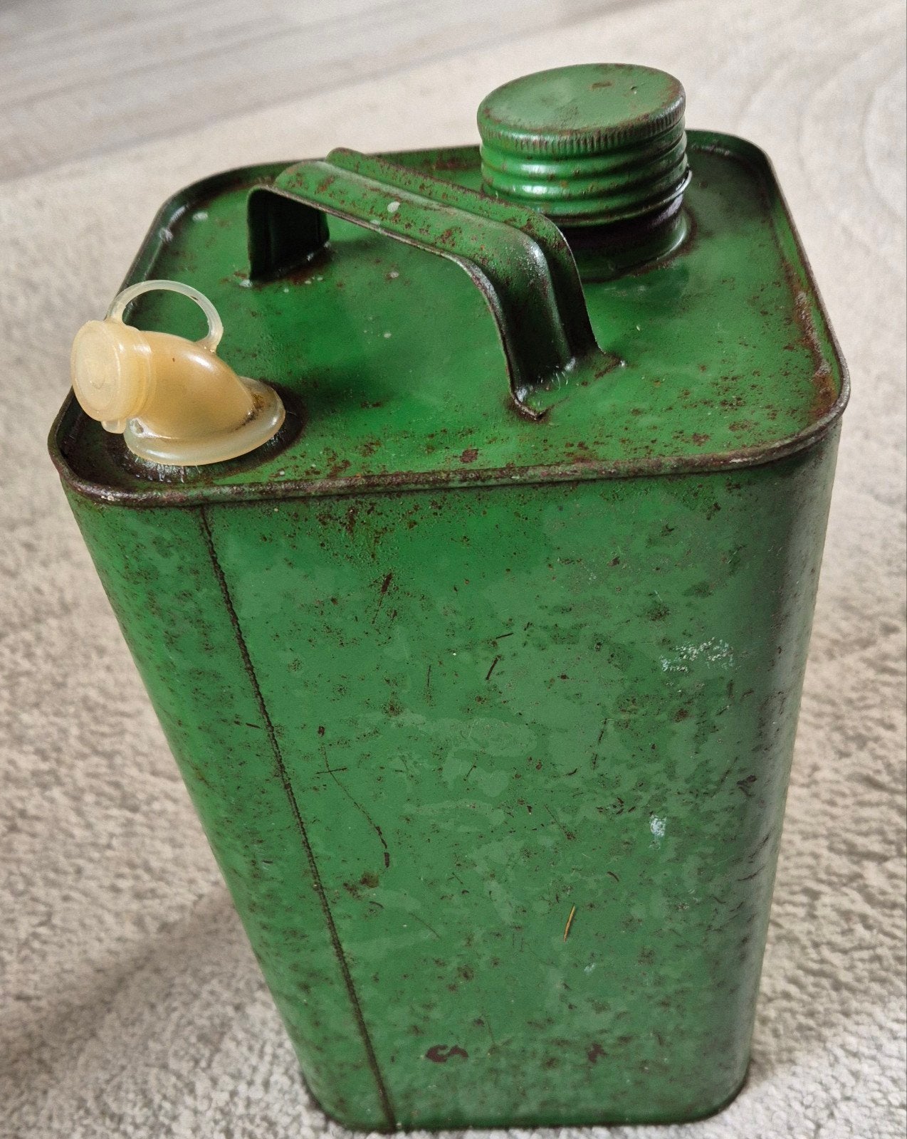 Vintage Groene Jerrycan / Oliekan - Decoratief, Ophalen of Verzenden